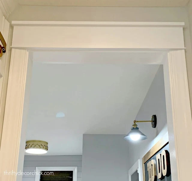 DIY Craftsman door header